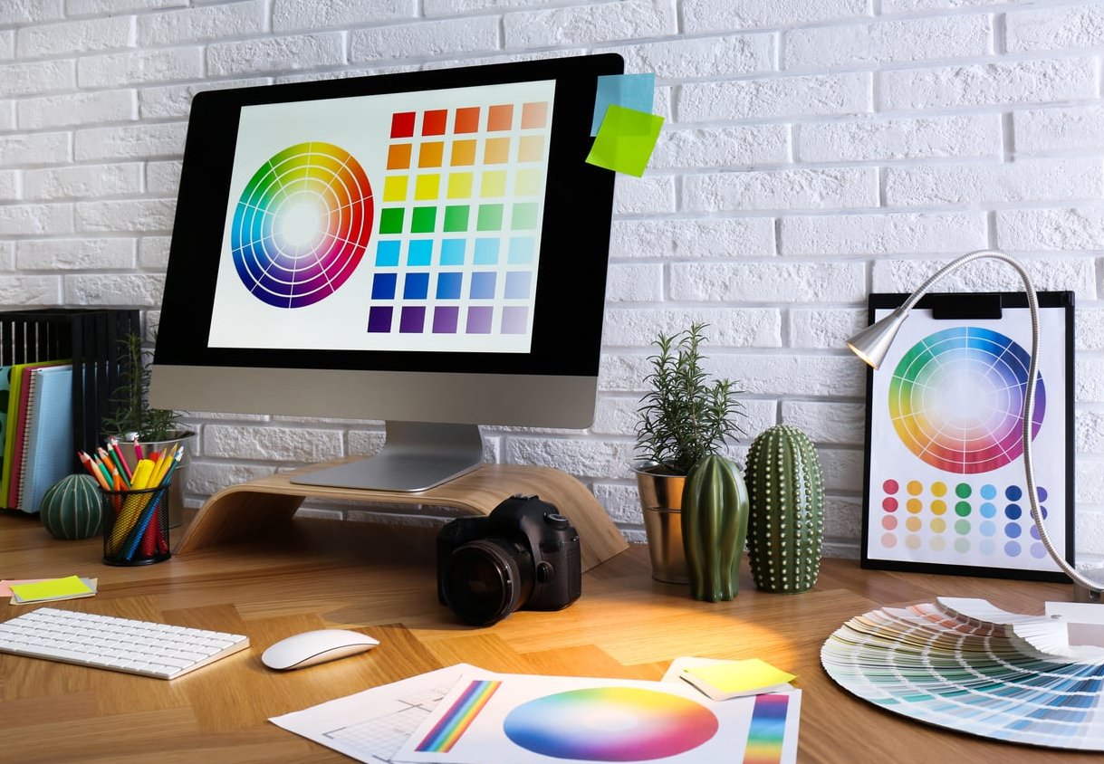 colorful marketing branding palette