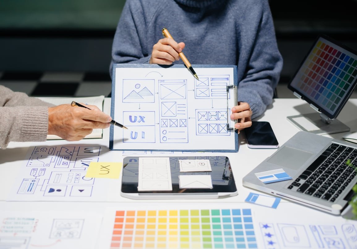 wireframe sketch website
