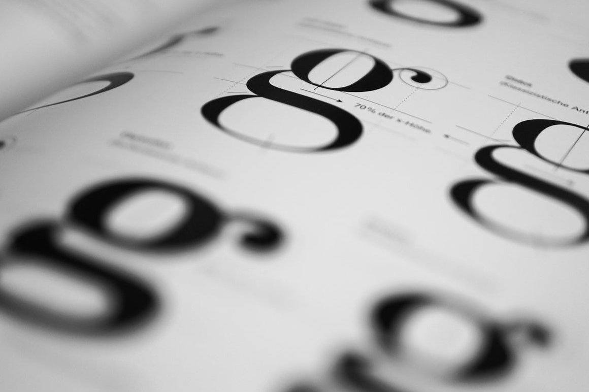 website typography fonts