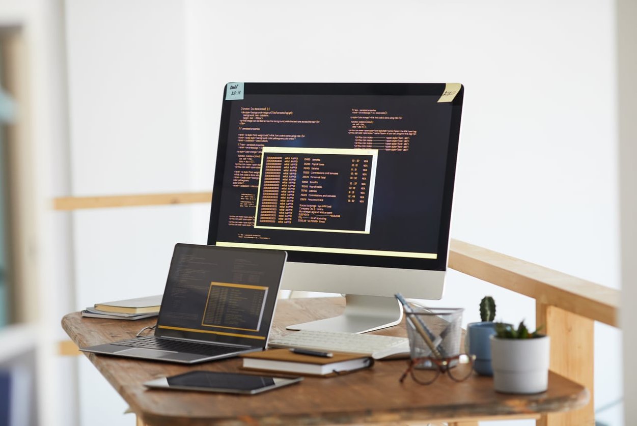 wordpress code laptop